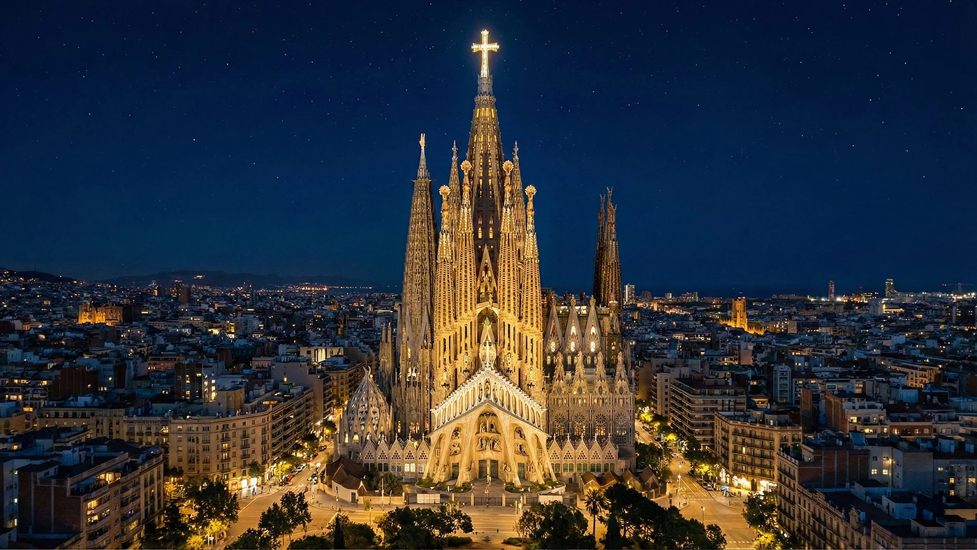 Finished Sagrada Familia AI Motion Design 3D